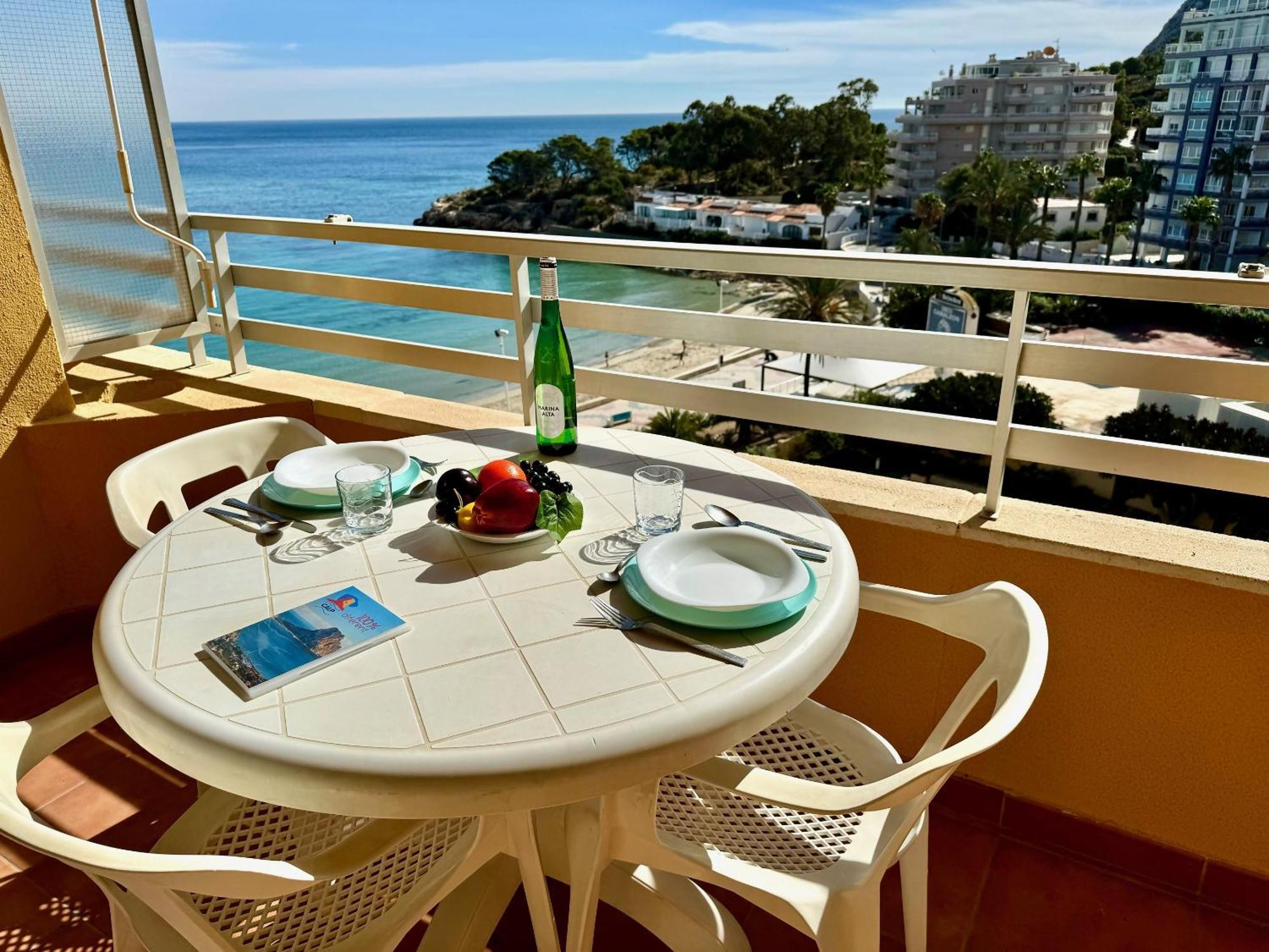 27C Vora 1 Dormitorio Con Vistas Al Mar Y Wifi Calpe Eksteriør billede